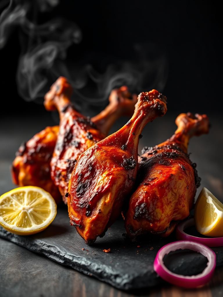 Pollo tandoori asado